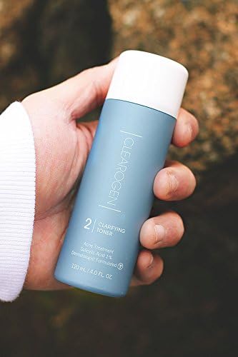 Clearogen Clarifying Toner for Acne and Blemishes, Face Toner, Facial Toner, Skin Toner, Acne Toner, Toner Oily Skin, Salicylic Acid Toner, Astringent for Face, Toners, 4 Fl Oz