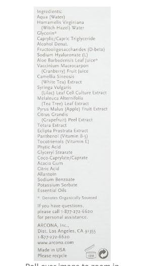 ARCONA Magic White Ice - Daily Oil Free Moisturizer - Hyaluronic Acid Moisturizer with Organic Aloe, Tea Tree, Vitamin C & Glyercin -Made In The USA