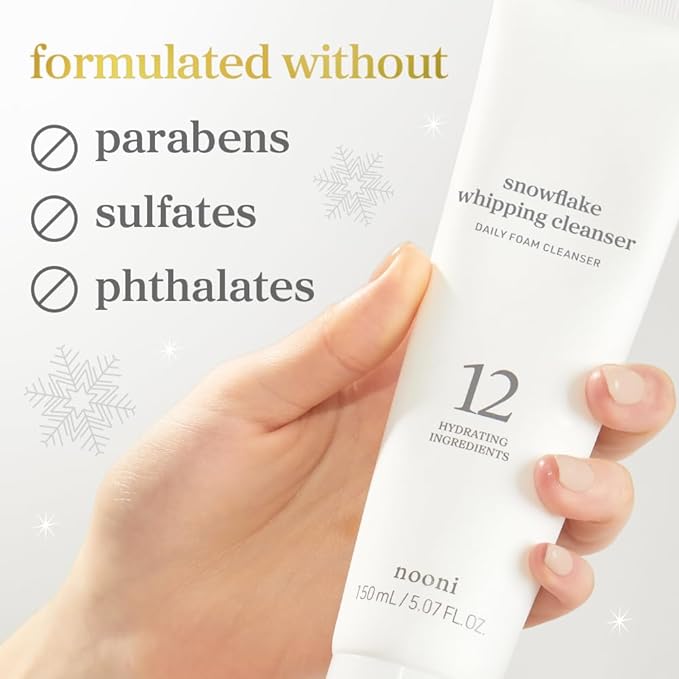 NOONI Facial Cleanser - Double Cleansing Duo Gift Set, 2 in 1 Cleansing Oil & Whipping Foam Cleanser | Korean Skin Care, Face Wash, Makeup Remover, Pore Care, Korean Beauty, Stocking Stuffers