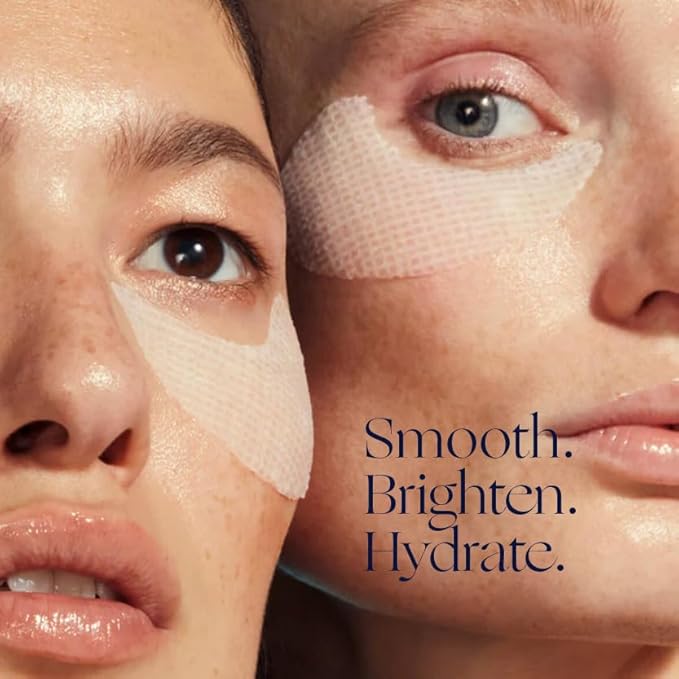 Active NAD+ Collagen Eye Masks - 5% Pharma-Grade NAD+ Advanced Liposomal Formula - Smoothing & Depuffing Eye Patches - Peptide-Enhanced Collagen Undereye Treatment for Hydration & Firmness