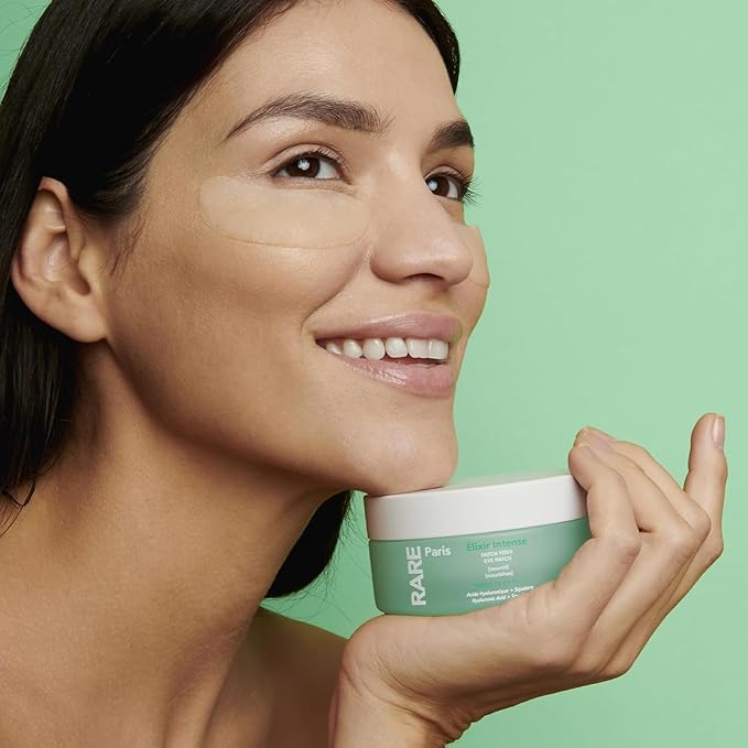 RARE Paris - Élixir Intense - Nourishing Under Eye Patches - Hydrating & Brightening - With Hyaluronic Acid & Squalene - Nourishing, Firming & Revitalizing - Multi-Active Serum Formula - 30 Pairs
