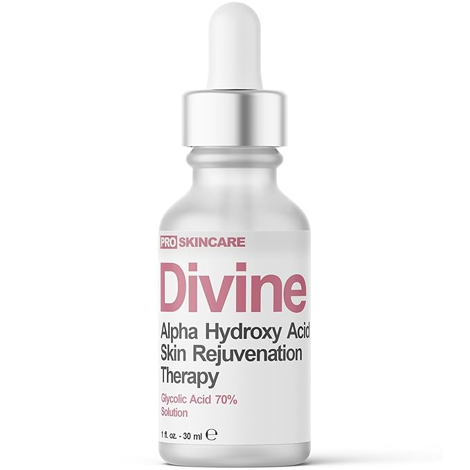 Glycolic Acid Peel 70% Professional Chemical Peel for Face at Home - Intense Alpha Hydroxy Acid Skin Peel For Acne Scars, Collagen Boost, Wrinkles, Fine Lines - Liquid Exfoliant for Face Peel Mask