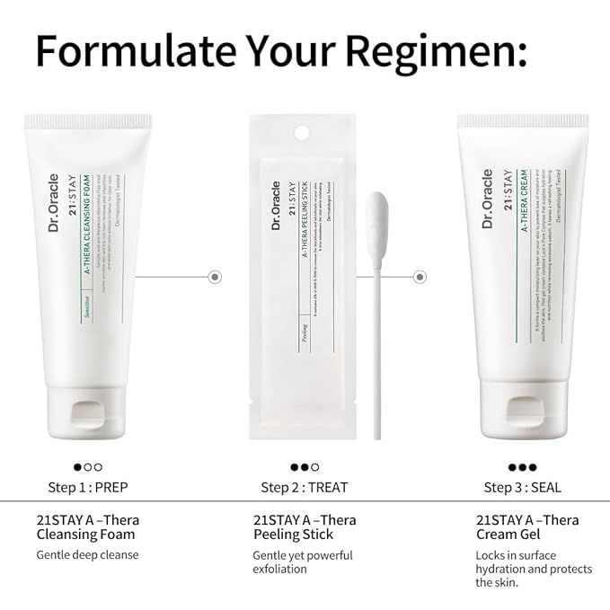 DR.ORACLE 21 Stay A-Thera Cleansing Foam – Tea Tree Oil & Salicylic Acid Cleanser for Hormonal Acne, Pore Deep Cleansing Foam, Korean Skin Care, Dermatologist Tested 3.38 fl oz