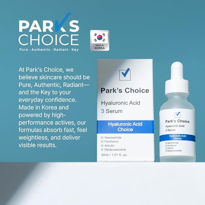 Park's Choice Hyaluronic Acid 3 Serum with Niacinamide & Madecassoside, 1.01 fl.oz.