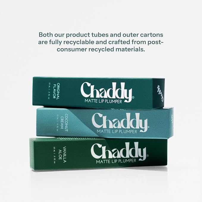 Chaddy Matte Lip Plumper - Hydrating Lip Plumper with Hyaluronic Acid | Plumping Lip, Natural Lip Care and Enhancer - 0.5 fl.oz (Vanilla Aloe)