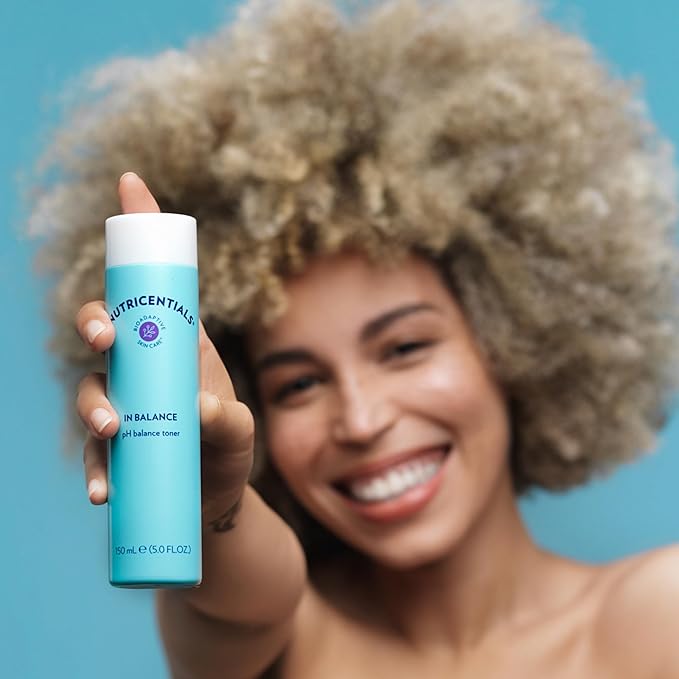 NuSkin Nutricentials in Balance pH Balance Toner | Toner with Bioadaptive Botanicals | Reduces Pores & Restores pH | Perfect After Removing Makeup to Help Your Skincare Routine | 150ml | 1 Pack