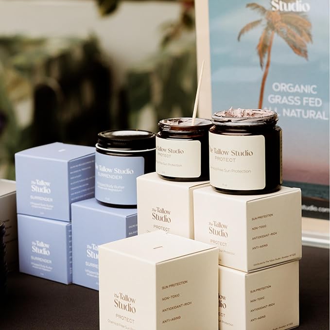 Everyday Tallow Mineral Sunscreen ~ SPF 30 | 100% Grass-Fed & Organic | Face & Body | Naturally Scented with Frankincense & Lavender Oil | Zinc Oxide | Water Resistant (2oz)