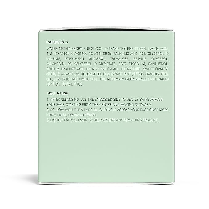 QUIA Dual-Action Toner Pads – Exfoliate and Hydrate Pores in One Step – Soothing PHA Formula for Sensitive Skin – Reduces Blackheads and Blemishes- 70 Textured Pads – Korean Skincare