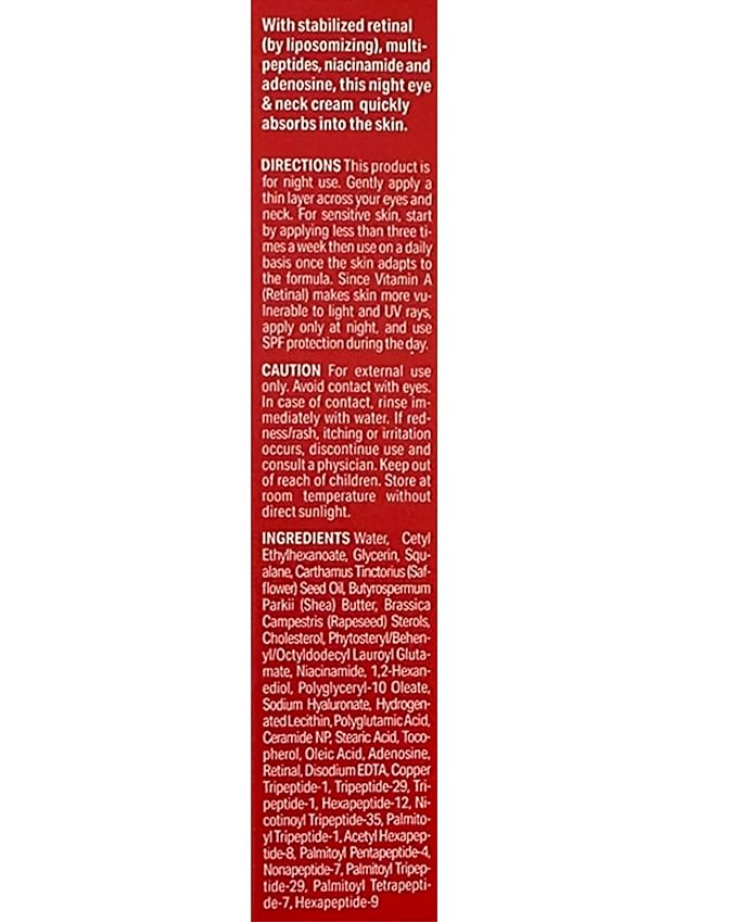 Dr.Different VITALIFT-A Eye&Neck Retinal 0.025%, Anti-aging and Anti-wrinkle Eye Cream for delicate care with Vita A, K-Skincare made by Korean Dermatologist, 0.7oz