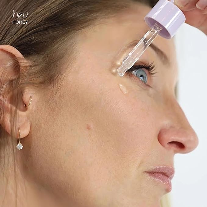 Hey Honey Multi Humectant Firming Serum: 1% Hyaluronic Acid Urea Lactic Acid & Honey Complex for Deep Hydration, Plumping & Skin Barrier Support | 20 mL / 0.68 fl oz