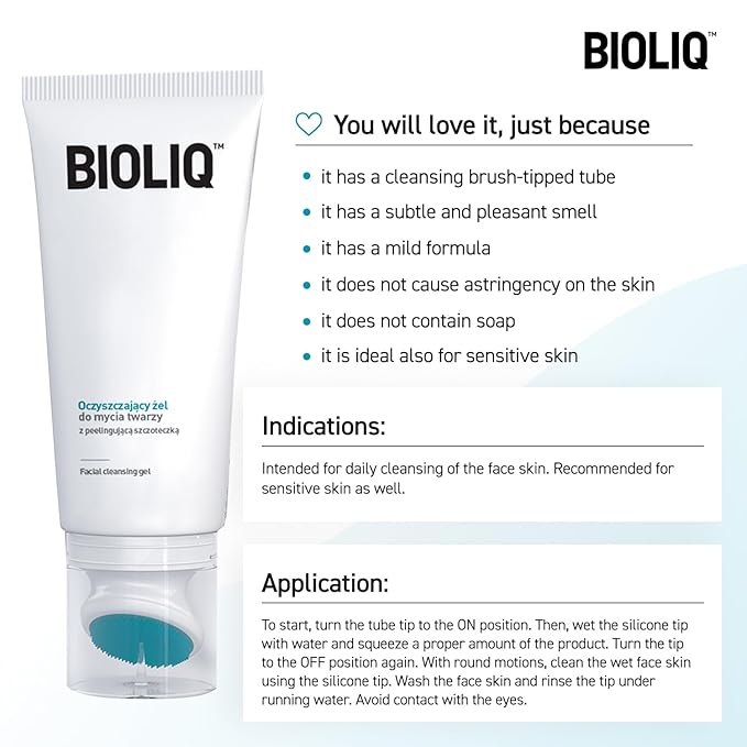 Clean Facial Cleansing Gel with Babassu Oil - Gentle Exfoliating Formula for Sensitive Skin, Soap-Free, Refreshing and Hydrating - 125ml