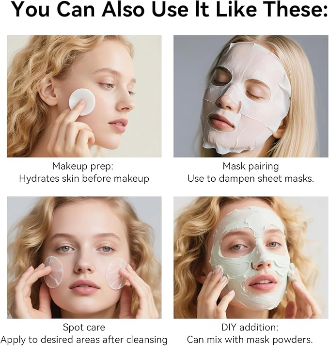 Facial Toner Hydrating Toner for Face Deep Moisturizing Skin Toner Refreshing for Sensitive, Dry, All Skin Types, Fragrance-Free Non Comedogenic 10.1Fl Oz & Travel Size 3.4Fl Oz