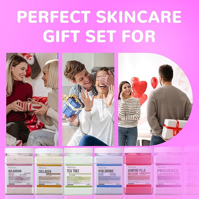 Jelly Mask, Facial Skin Care- Jelly Mask For Facials Professional, Face Mask For Instant Hydration, Vegan Peel Off Face Mask, For Cleaning, Smoothing (Tea Tree)