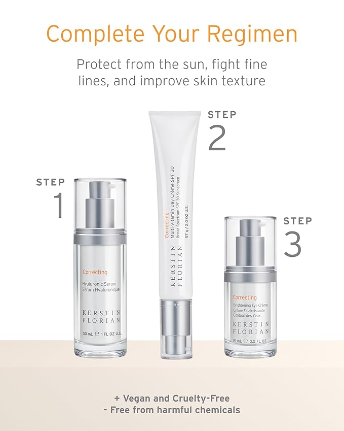 Kerstin Florian Hyaluronic Acid Serum | Moisturizing Anti-Aging Serum for Hydration & Plumpness | Paraben-Free | 1 fl oz