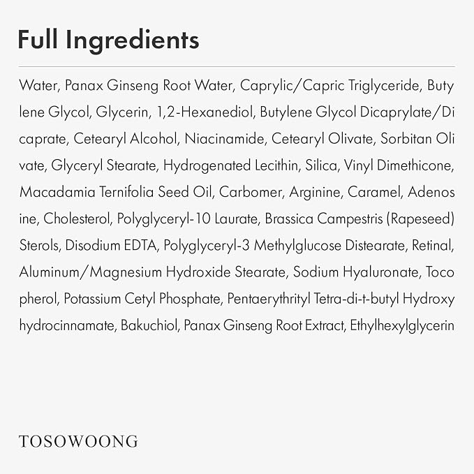 TOSOWOONG Ginseng Plus Retinal Eye Serum with Retinal Niacinamide Bakuchiol Correction for Puffy Eye Bags Fine Lines Dark Circles Wrinkles, Korean Skin Care, 30ml, 1.01 fl.oz.