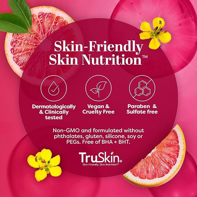 TruSkin Vitamin C Super Serum - Niacinamide, Retinol, Hyaluronic Acid & Squalane - All-in-One Anti Aging Serum for Face – Improve Appearance of Dark Spots, Firmness for Brighter Looking Skin, 1 Fl Oz