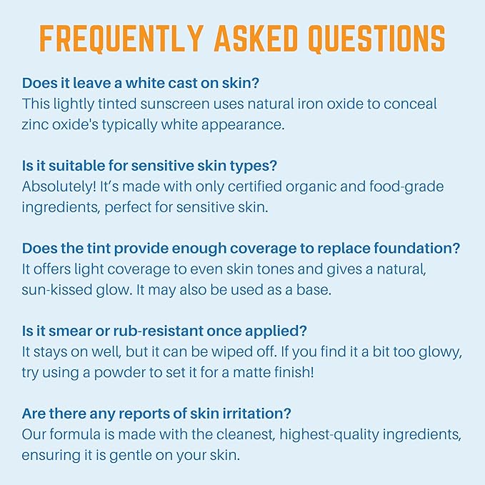 Tinted Mineral Sunscreen for Face SPF 31 by Waxhead – Non-Nano Zinc Oxide BB Cream Moisturizer, Unscented, Non-Comedogenic Facial Sunscreen + Primer for Daily Wear (Light Tint 4oz)