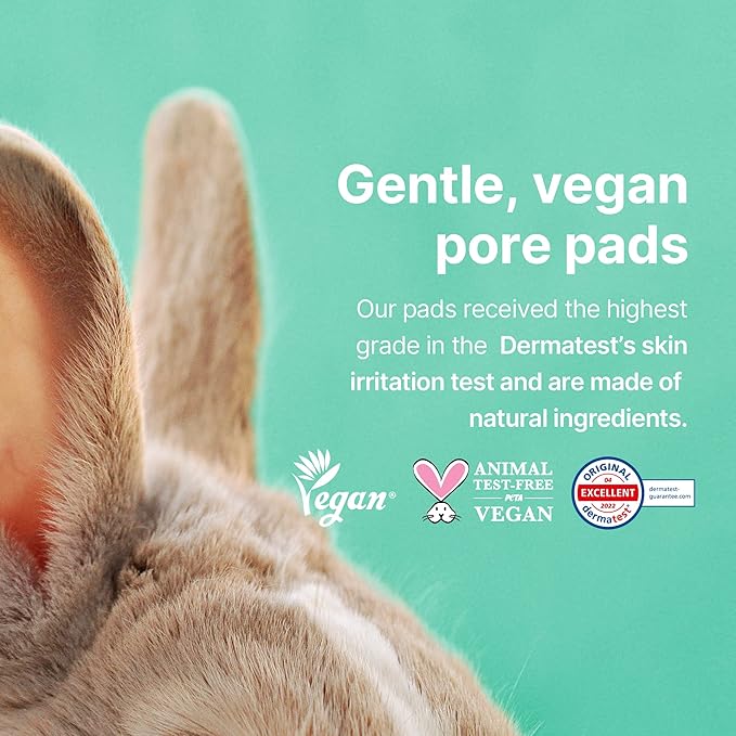 One Shot Pore Clear Pad, Clinically Proven Pore Care Toner Pad, Pore Fraxional Complex, Sebum Control & Exfoliation, pH 5.0 Hypoallergenic, 4.9 fl.oz (60 pads)