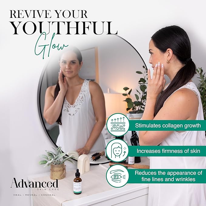 Vitamin C Face Serum with Vitamin E and Ferulic Acid | CE Ferulic 15% with Hyaluronic Acid (Compare to Skin Ceut.) | 2oz, Anti Aging and Wrinkle Serum for Face