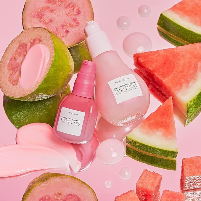 Glow Recipe Guava Vitamin C Brightening Eye Gel - Niacinamide, Peptides & Green Caffeine Gentle Under Eye Cream for Dark Circles, Puffiness & Bags - Lightweight, Hydrating, Firming - Makeup Prep, 15ml