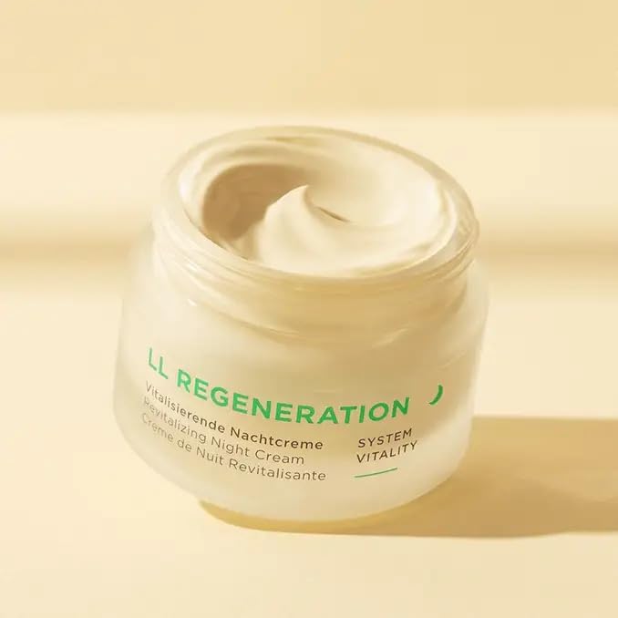 ANNEMARIE BÖRLIND - LL REGENERATION Revitalizing Night Cream - Natural Anti Aging Vitamin C, E and Retinoid Face Cream for Visibly Firmer and Wrinkle Free Skin - Step 4 of 5-1.69 Oz.