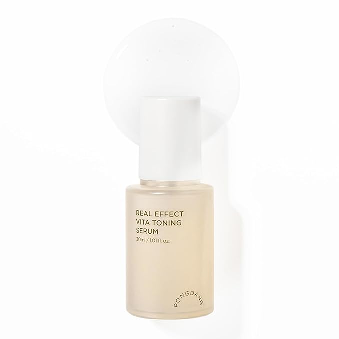 PONGDANG Real Effect Vita Toning Serum | Pore-Refining & Skin-Brightening Care | Lightweight, Non-Greasy Formula with 12 Vitamins, Niacinamide & White Truffle | Korean Skin Care