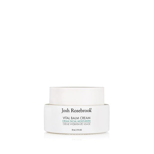 Josh Rosebrook Vital Balm Cream - High Performance Rich Facial Moisturizer, Protects Skin Barrier for All Skin Types Including Dehydrated and Mature. - 22mL - .75 Oz