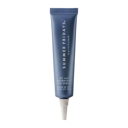 Summer Fridays Jet Lag Overnight Eye Serum - Nourishing Undereye Treatment for Dark Circles - Helps to Hydrate, Smooth, Firm & Depuff - Enriched with Glycerin to Lock in Moisture (0.5 Fl Oz)