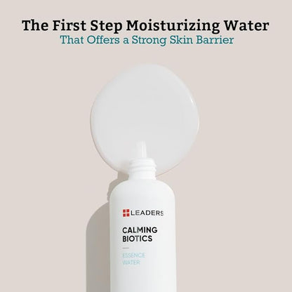LEADERS Cosmetics Calming Biotics Essence Water - 150ml/5.07 Fl Oz Hydrating Strengthening Nourishing and Deep Moisturizing Toner for Sensitive Skin