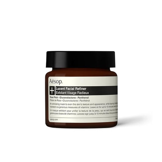 Aesop Lucent Facial Refiner | Daily Exfoliating Gel with Lactic Acid & Vitamin C – Brightens, Smooths & Renews Skin | 2.1 oz
