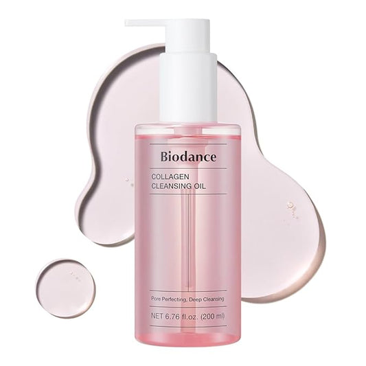 BIODANCE Collagen Cleansing Oil, Facial Oil Cleanser, Gentle Makeup Remover without Clogging Pores, Removes Bleackhed and Whitehead for Sensitive Skin, Oily Skin, Korean Skincareㅣ6.76 fl. oz. (200 ml)