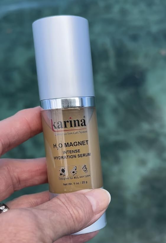 Karina Skincare H2O Magnet Face & Eye Serum – Hydrating Serum with Sodium Hyaluronate & Botanical Extracts – Reduces Fine Lines, Puffiness & Dryness – For All Skin Types – 1 oz