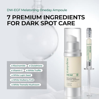 EASYDEW Dark Spot Correcting Serum for Uneven Skin Tone & Dull Skin – EGF, Niacinamide & Glutathione, Anti-Aging Formula, 30ml