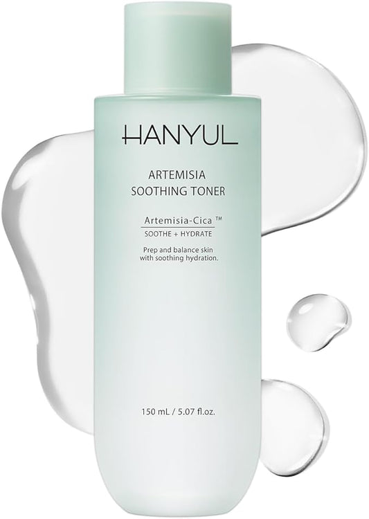 HANYUL Artemisia Soothing Toner with Centella Asiatica and Panthenol | Hydrating & Calming Facial Toner for Sensitized Skin, Skin Prep, Vegan, 5.07 fl. oz.