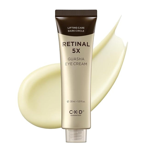 CKD Retinal 5X Guasha Eye Cream [Refill] - Anti-Aging Moisturizer for Wrinkles, Dark Circles & Puffiness – Firming & Hydrating Treatment with Retinal & Collagen. Korean Skincare. 1.01 fl oz.