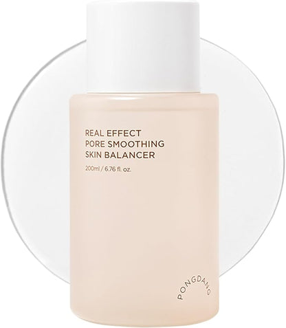 PONGDANG Real Effect Pore Smoothing Skin Balancer 6.76 fl.oz. | Pore-Refining Toner for Smoother-Looking Skin | Helps Improve The Look of Enlarged & Uneven Pores | Korean Skin Care
