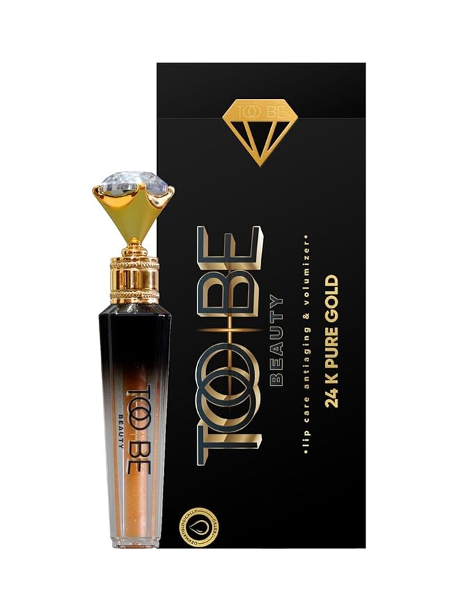 Too Be Beauty Lip Plumper Extreme, Lip Gloss with 24K Pure Gold, Youthful Lip Replenisher, Maximum Plump, Smoother and Extra Strength Lip Plumper, Visibly Volumizing and Anti-Aging Lip Moisturizer 5ml