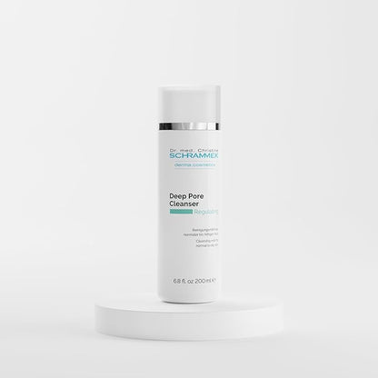 Schrammek Deep Pore Cleanser (6.8 fl oz) - Cleansing Milk for Normal Skin - Makeup Removal - Face Wash & Cleanser – No Parabens - Skin Care - Dr
