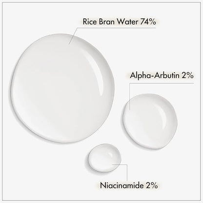 TOSOWOONG Alpha Arbutin 2% Rice Serum, Rice 746,074ppm, Alpha-Arbutin 20,000ppm, Glow, Glass skin, Pigmentation, Acne Marks, Dark Spots, Even Skin Tone, Hydrating, Korean Skin Care, 33ml / 1.11 fl.oz.