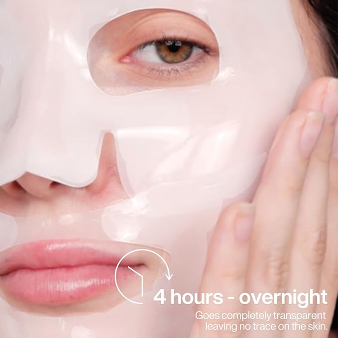 Sampar Hydrafuse Collagen 4 Hours or Overnight Mask – Korean Skincare for Radiant, Smooth Skin | Anti-Aging Face Mask with Ultra-Potent Collagen to Reduce Wrinkles, Tighten Pores & Boost Glow (4-Pack)