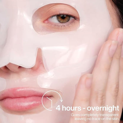 Sampar Hydrafuse Collagen 4 Hours or Overnight Mask – Korean Skincare for Radiant, Smooth Skin | Anti-Aging Face Mask with Ultra-Potent Collagen to Reduce Wrinkles, Tighten Pores & Boost Glow (4-Pack)