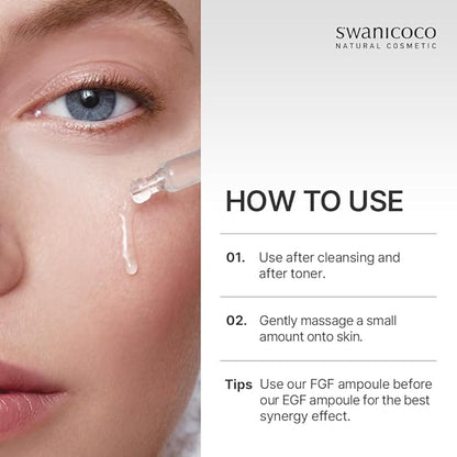 Pregnancy Safe EGF Pure 10 PPM Ampoule, Improve Skin Elasticity, Strengthen Skin Barrier, Lightweight Anti Aging Firming Wrinkle Serum Korean Skincare Postpartum Care 30ml 1 Fl Oz