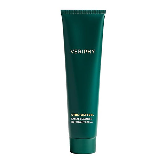 Veriphy CTRL+ALT+DEL Facial Cleanser – Hydrating Cream Cleanser with Hemp Seed Oil, Cucumber & Jojoba – Removes Makeup & Impurities – 150mL / 5 fl. oz.
