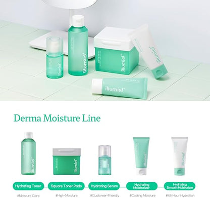 Aqua Hydrating Square Toner Pads for Long-Lasting Skin Moisture Barrier with Xylitylglucoside & Kakadu Plum Extract Exosome [Vegan & Korean Skincare] – 60 Pads(9.17 fl. oz)