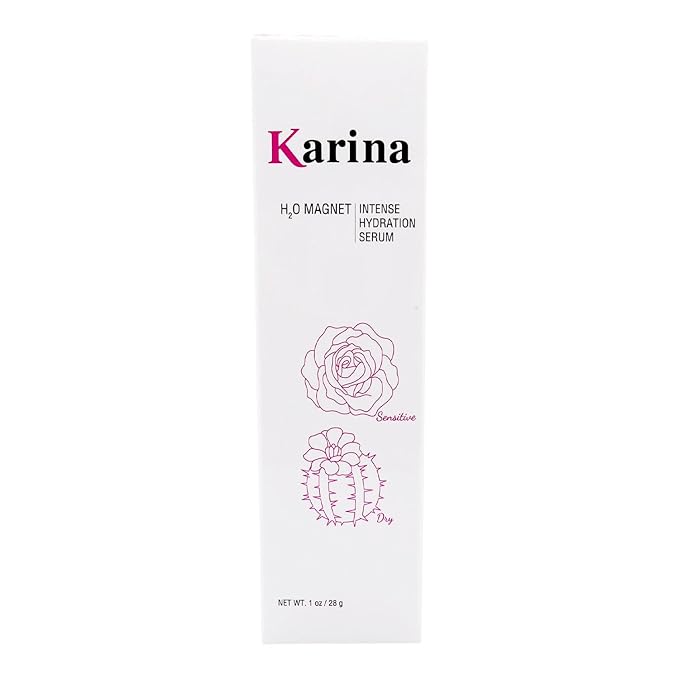 Karina Skincare H2O Magnet Face & Eye Serum – Hydrating Serum with Sodium Hyaluronate & Botanical Extracts – Reduces Fine Lines, Puffiness & Dryness – For All Skin Types – 1 oz