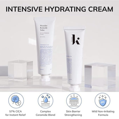 keenoniks Korean Moisturizer with CICA (Redness Relief) & Ceramide (Barrier Repair) for Hydrating Face Care, 3.38 Fl Oz