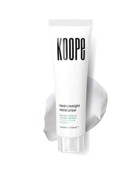 Koope Heavyweight Face Cream, Moisturizer For Dry Skin, Strengthen Skin Barrier with Peptides, Ceramides, Hyaluronic Acid, Rosemary Extract, Free of Parabens, Sulphates & Fragrances, Vegan, 1.69 FL OZ