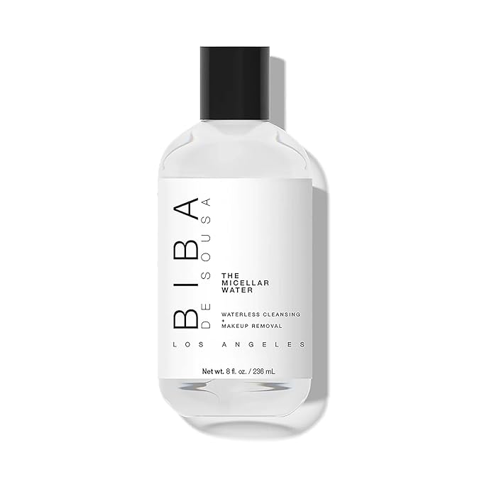 biba de sousa The Micellar Water, No-Rinse Cleanser & Facial Makeup Remover - Soothing Cleanser for Sensitive Skin - For All Skin Types (8oz)