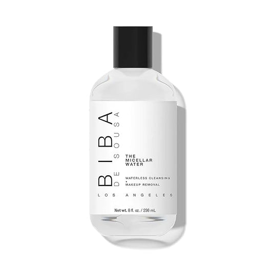 biba de sousa The Micellar Water, No-Rinse Cleanser & Facial Makeup Remover - Soothing Cleanser for Sensitive Skin - For All Skin Types (8oz)
