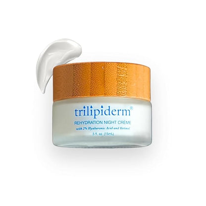 Trilipiderm Rehydration Night Crème .5oz Travel Size Night Rejuvenation with Anti-Aging Hyaluronic Acid and Retinol
